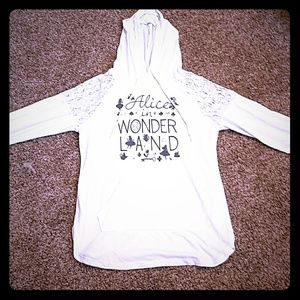 Alice in wonder land long sleeve with hoode